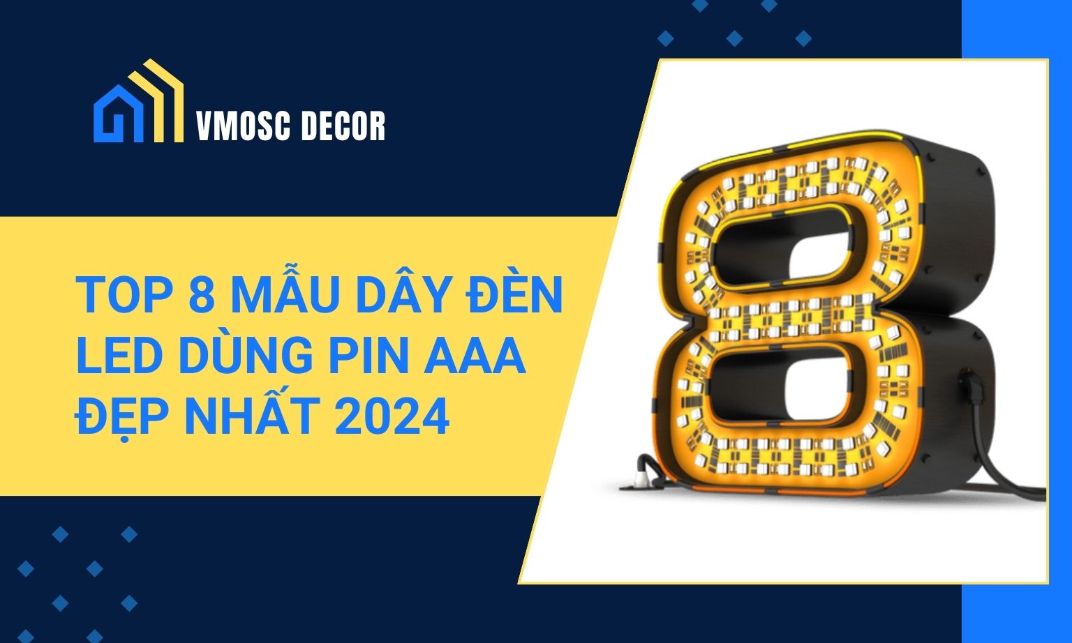 Top 8 Mẫu Dây Đèn Led Dùng Pin AAA Giá Tốt Năm 2024