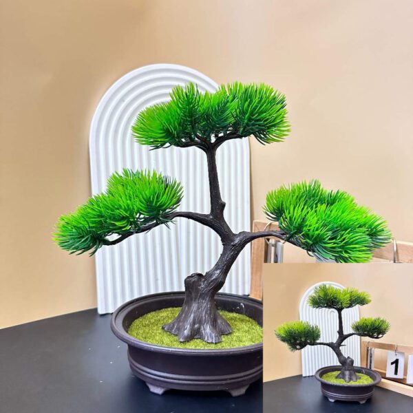 Cay Bonsai Gia Mini BS304 Nhua Cao Cap 6