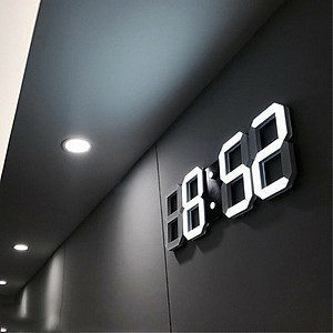 Dong ho LED 3D treo tuong Smart Clock