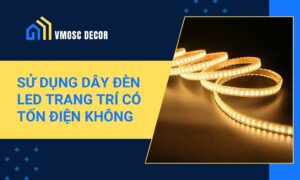 su dung day den led trang tri co ton dien khong