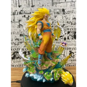 Mô Hình Son Goku Ssj3 có base có led siêu phẩm 33cm MMH003