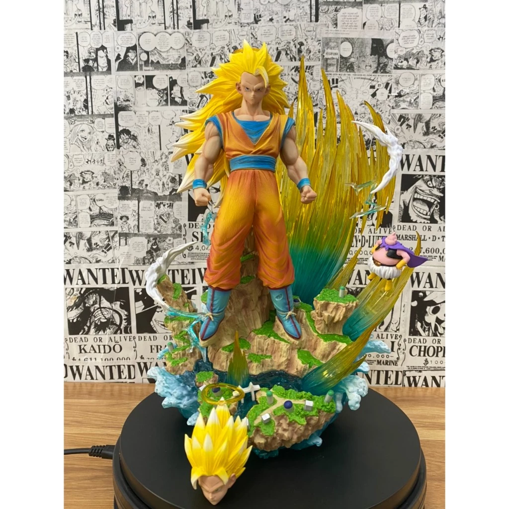 Mô Hình Son Goku Ssj3 có base có led siêu phẩm 33cm MMH003