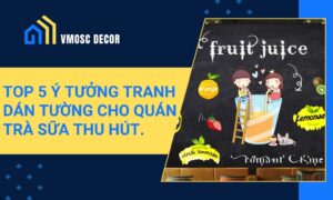 Top 5 Y Tuong Tranh Dan Tuong Cho Quan Tra Sua Thu Hut