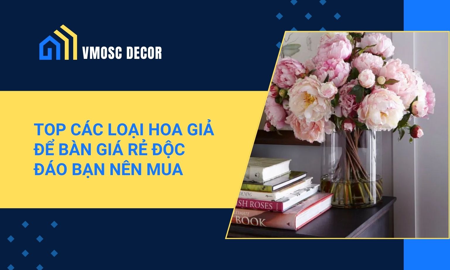 Top 5 cây hoa giả trang trí phòng khách theo phong thủy